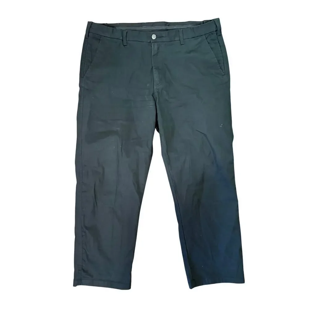 SCOTTeVEST Chino Tech Men's Pants Casual Utility Travel Workwear Black Sz 42x30